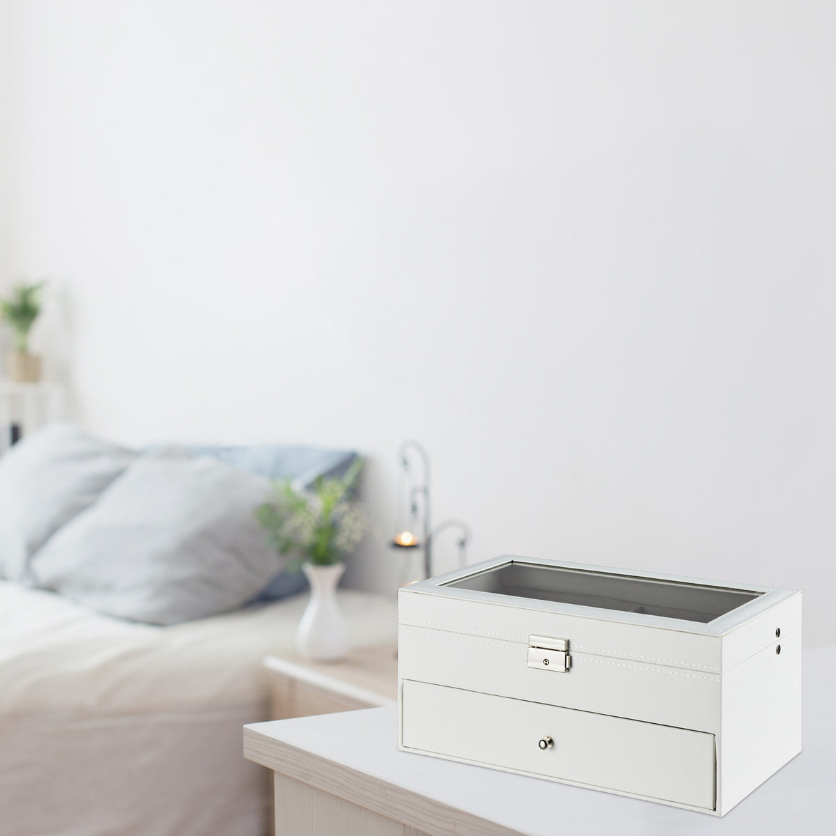 Jewelry storage with drawer