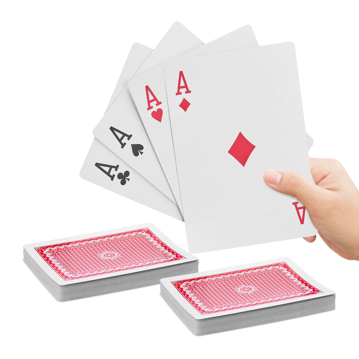 Jumbo playing cards 2 decks