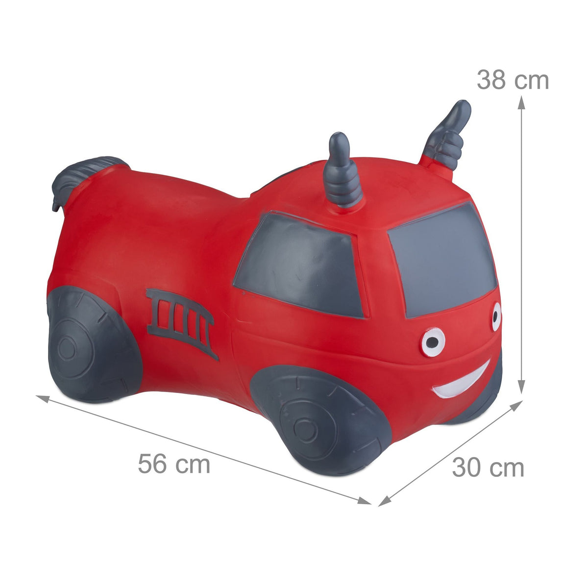 Jumping fire engine