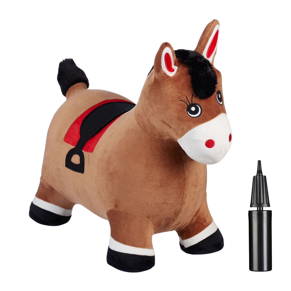 Jumping horse with cap