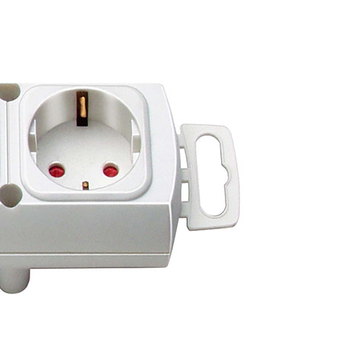 Junction box 4-Way 2 m White - 4 x Grounded Contact TYPE F