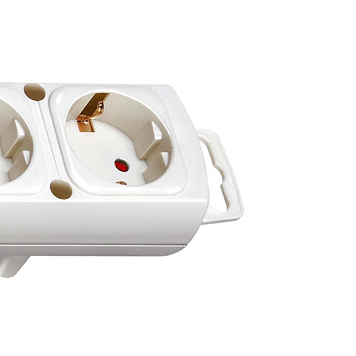 Junction box Comfort-Line 6-Way 2.00 m White - Grounded Contact TYPE F