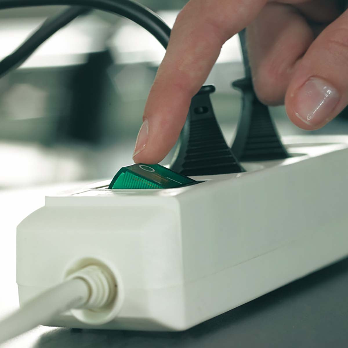 Junction box Eco-Line 3-Way 5.00 m White - Grounded Contact TYPE F