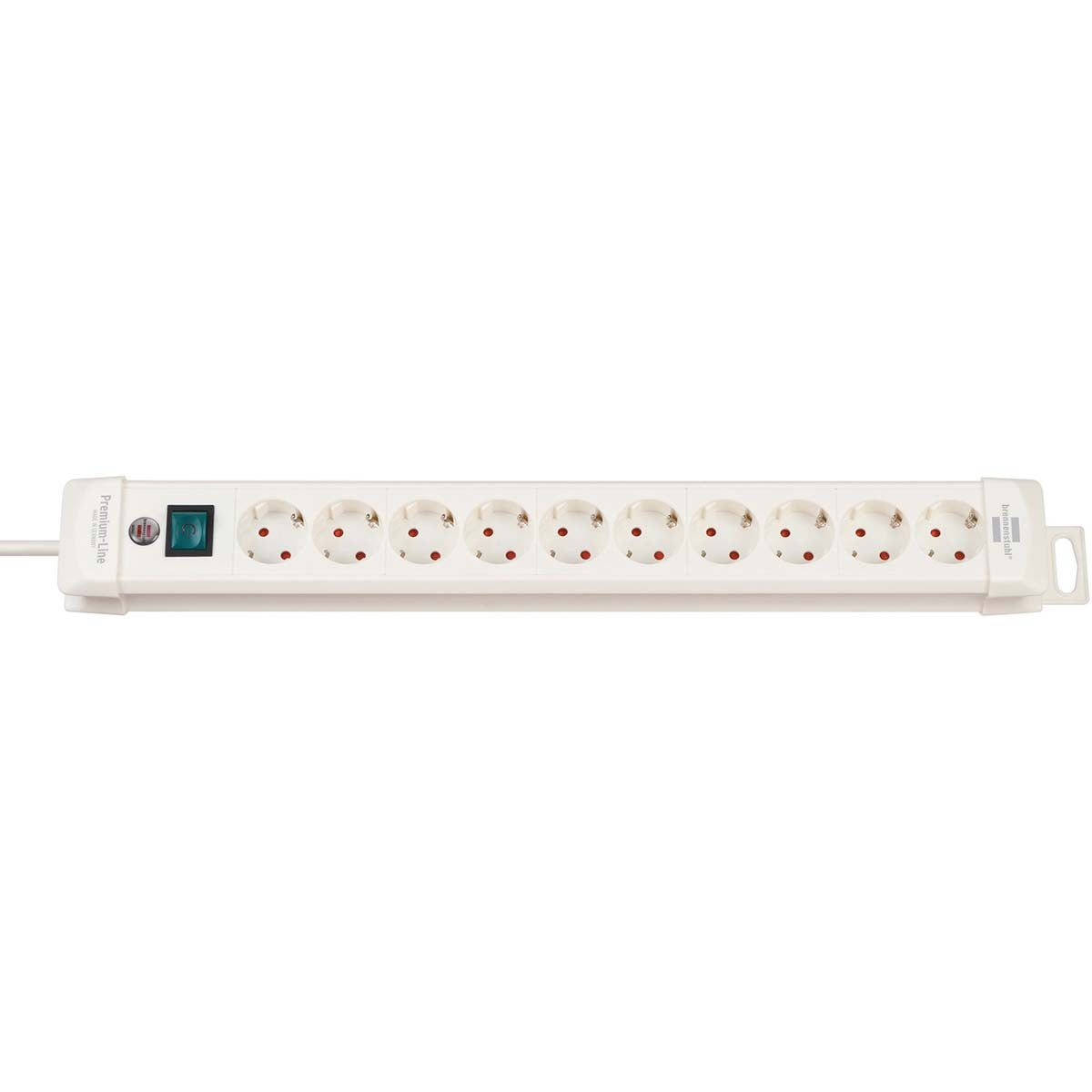 Junction box Premium-Line 10-Way 3.00 m White - Grounded Contact TYPE F