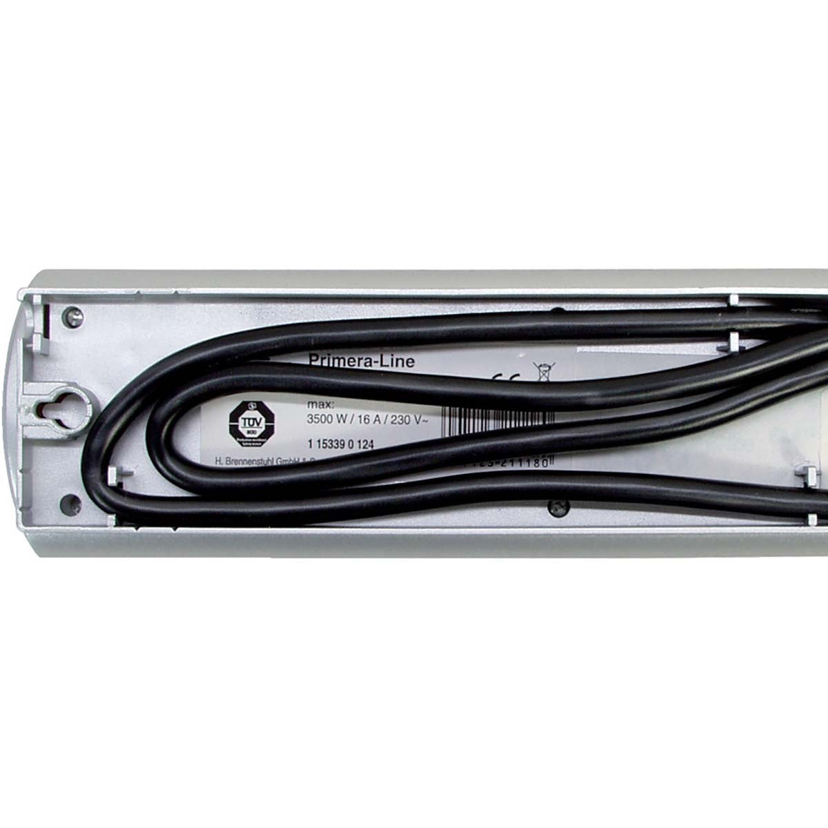 Junction box Primera-Line 10-Way 2.00 m Silver - Grounded Contact TYPE F