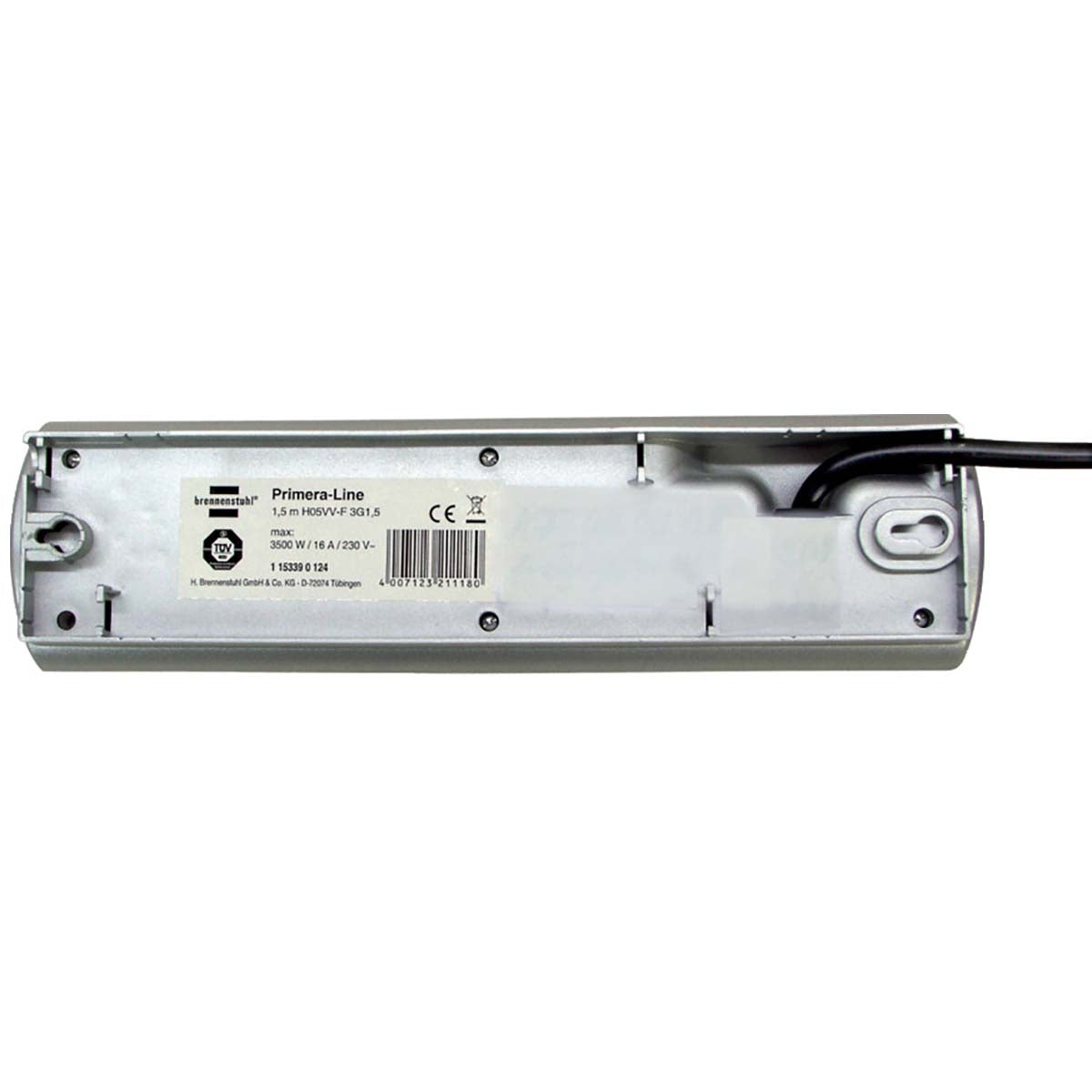Junction box Primera-Line 10-Way 2.00 m Silver - Grounded Contact TYPE F