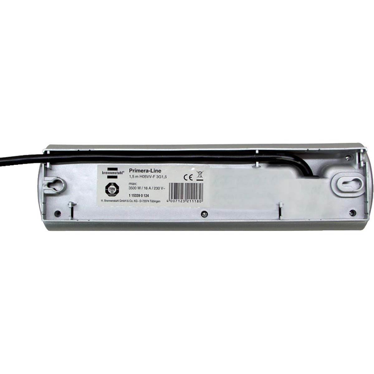 Junction box Primera-Line 10-Way 2.00 m Silver - Grounded Contact TYPE F
