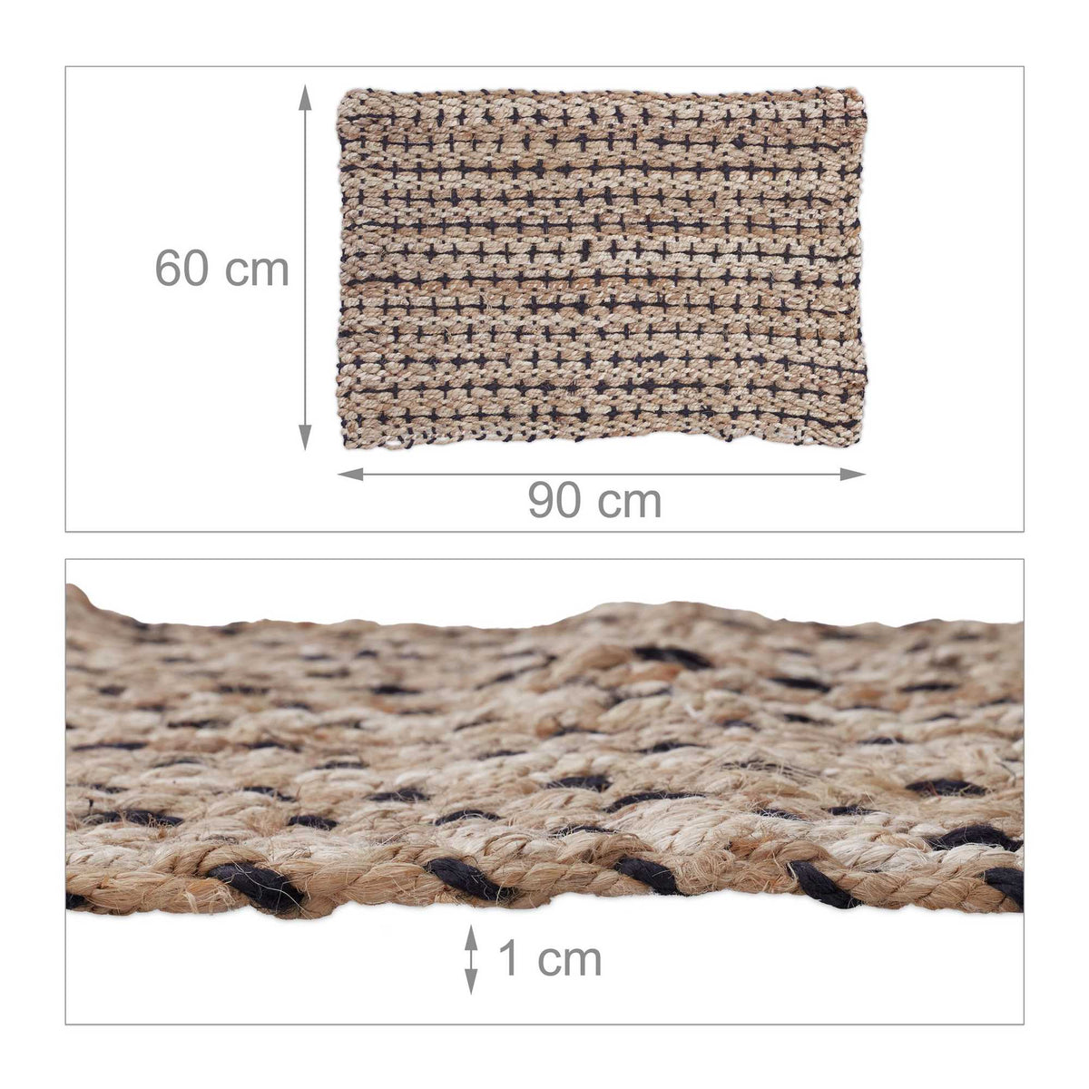 Jute mat 60 x 90 cm