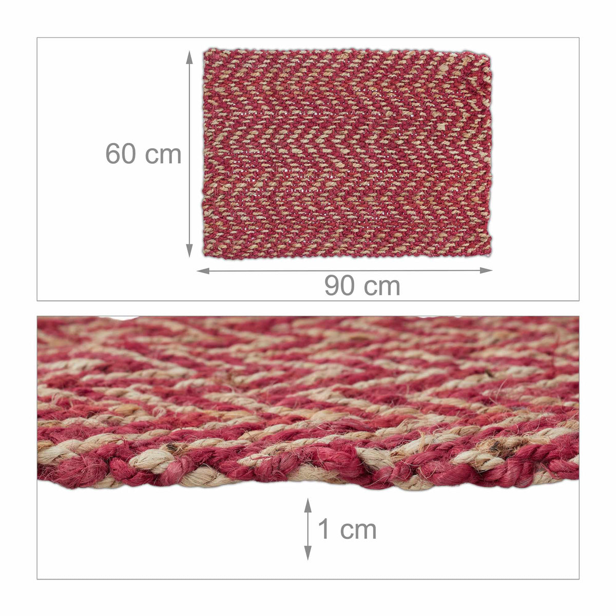 Jute mat 60 x 90 cm
