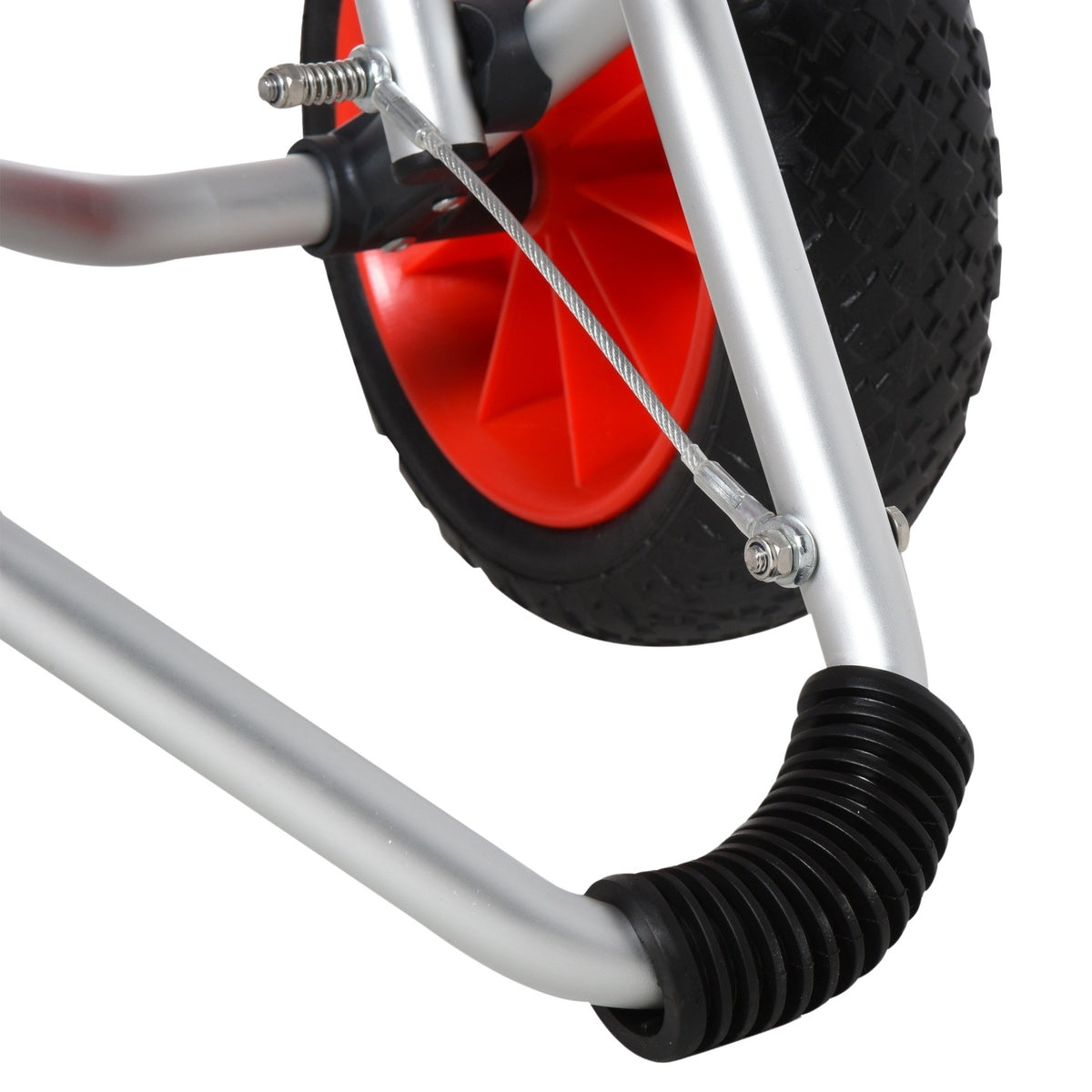 Kayak Trolley, Aluminum Boat Trolley, Foldable, Transport Trolley With Pu Tires, Silver, Up To 75 Kg, 75X43X46 Cm