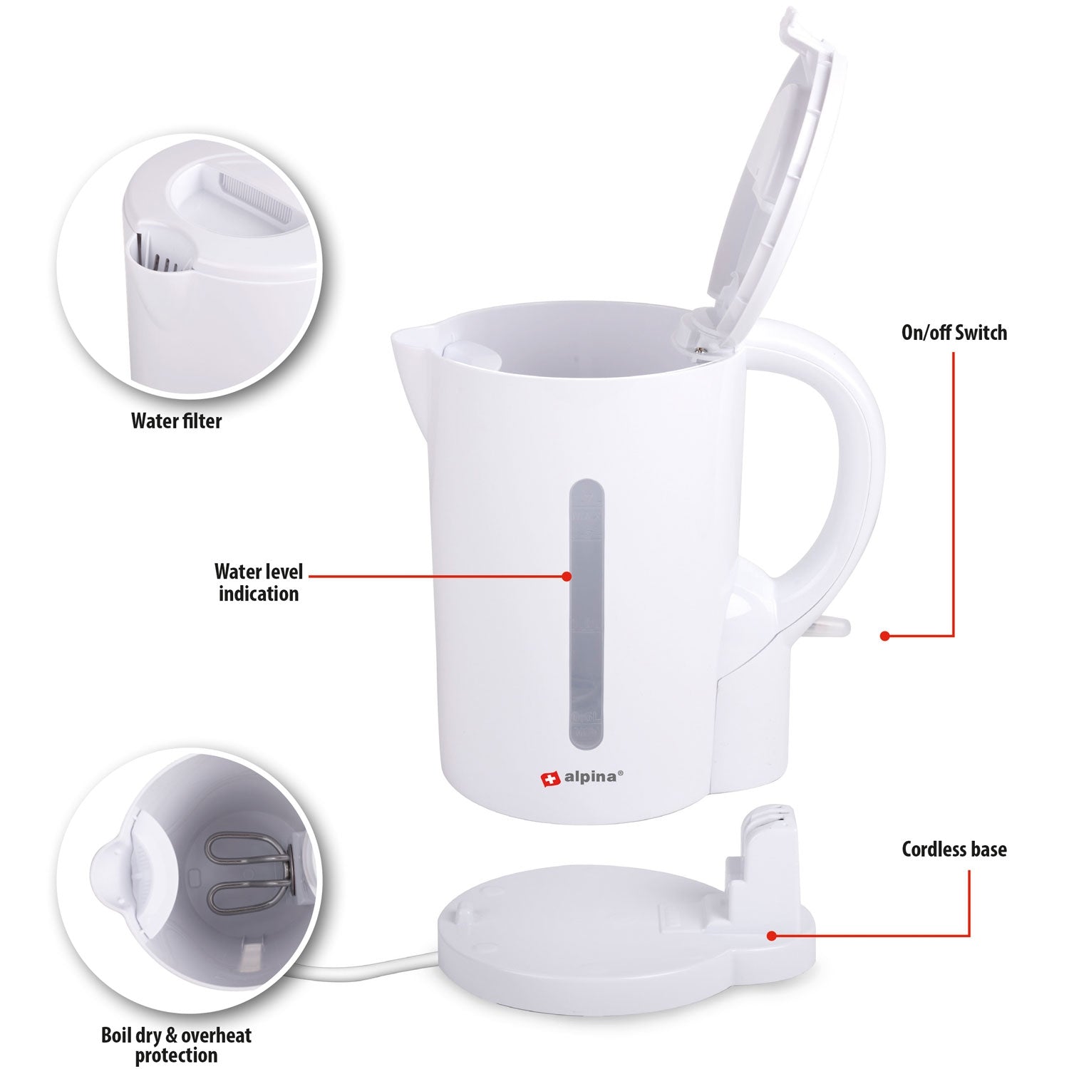 Kettle 1.7 Liter White