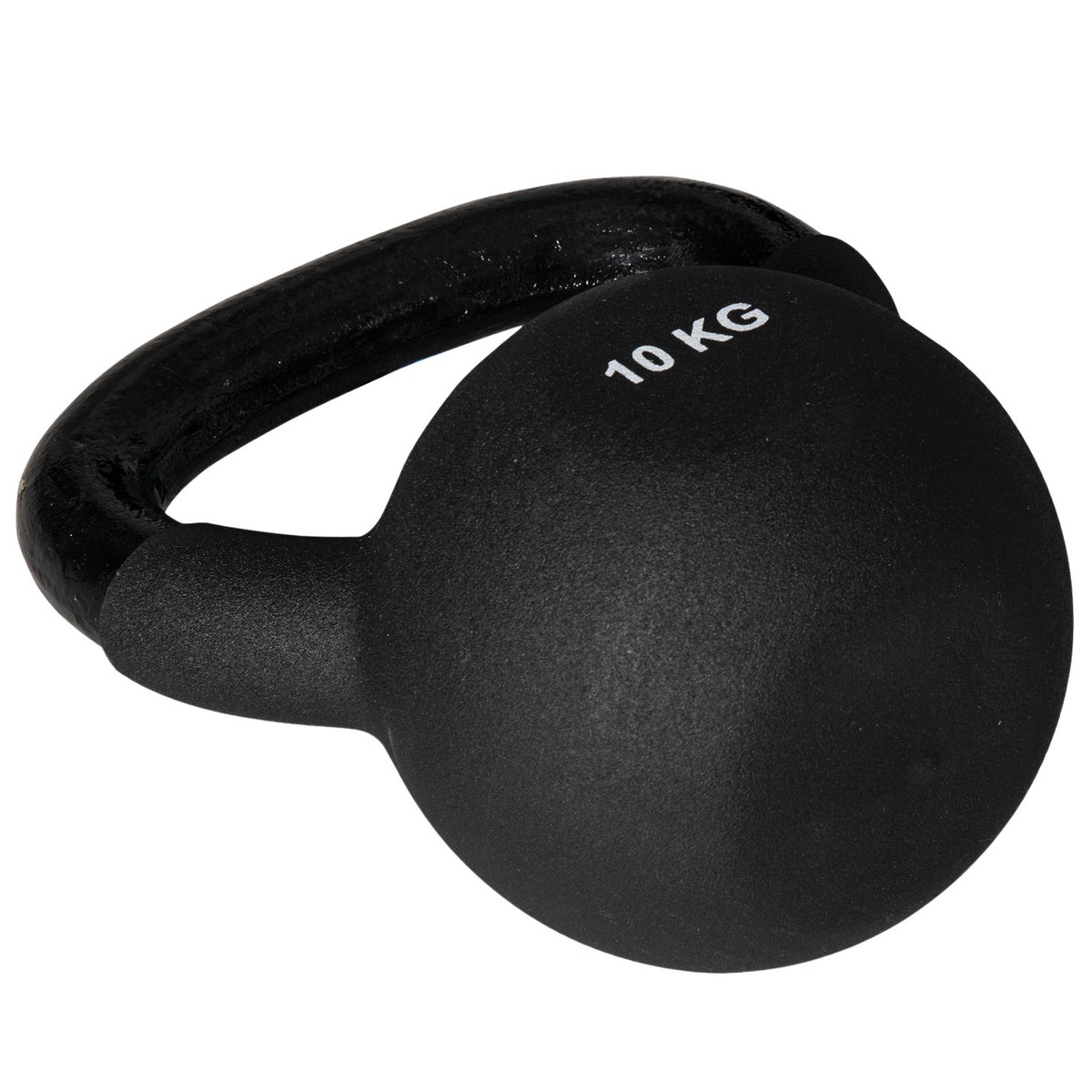 Kettlebell Cast Iron Neoprene Coating Floor-Friendly Swing Dumbbell Black 10 Kg