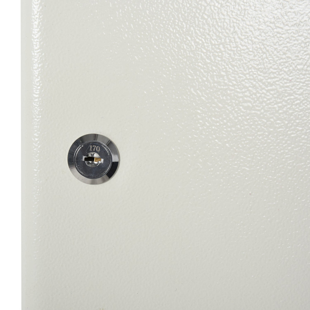 Key Cabinet Key Box With 93 Hooks, Lockable, Steel, Cream White, 30X24X7.5Cm