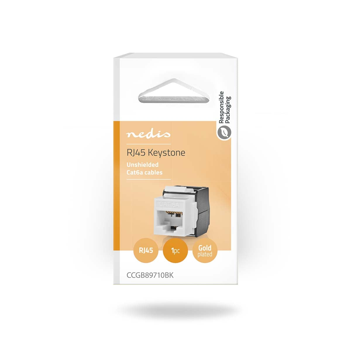 Keystone | CAT6a | RJ45 Female | U/UTP | ABS | Box