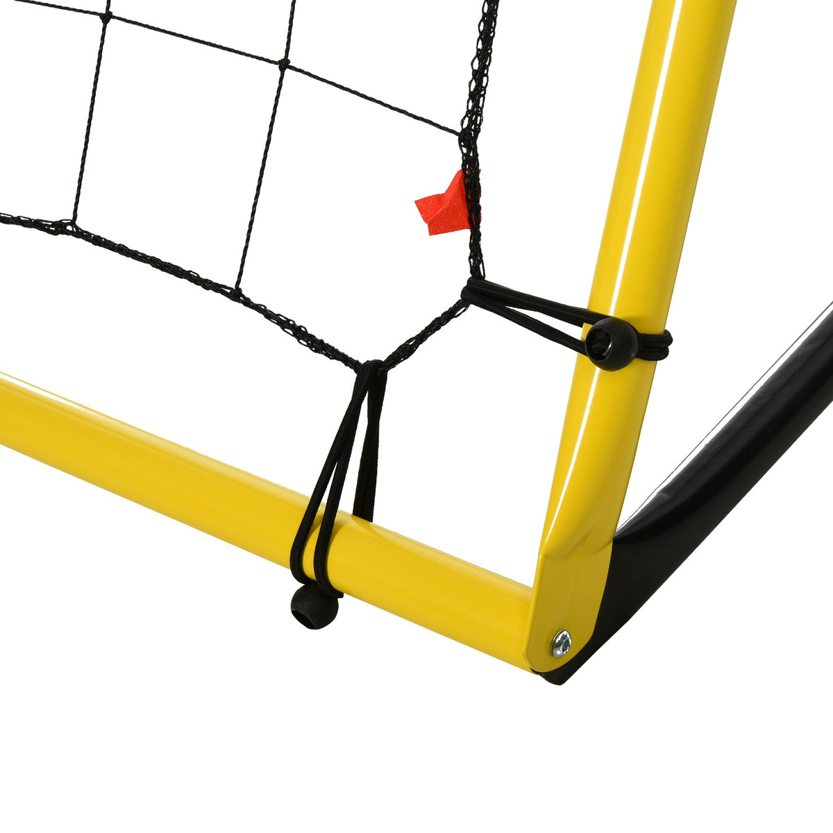 Kickback Football Rebounder Goal Rebound Wall Net For Football, Basketball, Baseball, Yellow+Black, 184X63X123 Cm