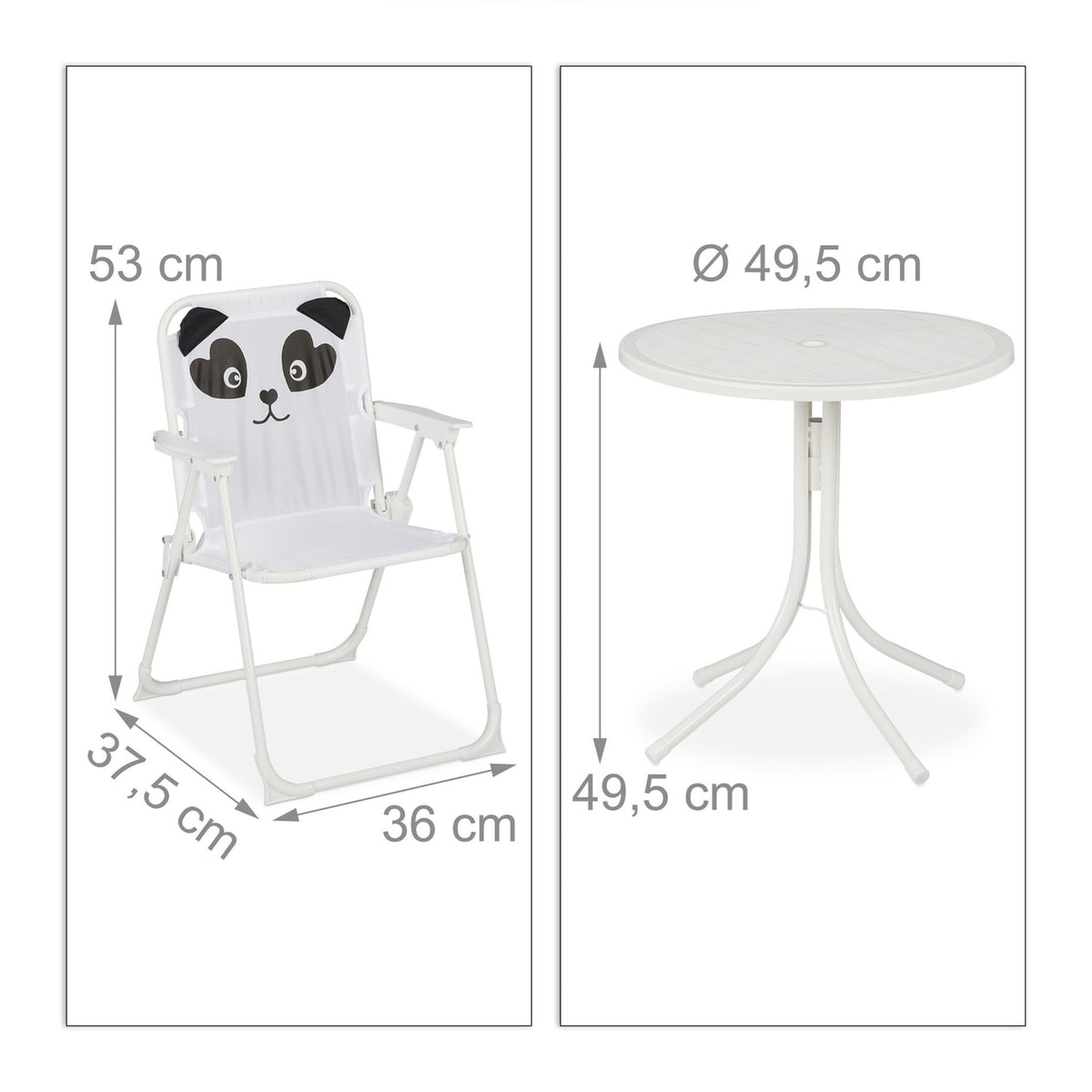 Kids' Camping Set with Adjustable Parasol – 4 Pieces