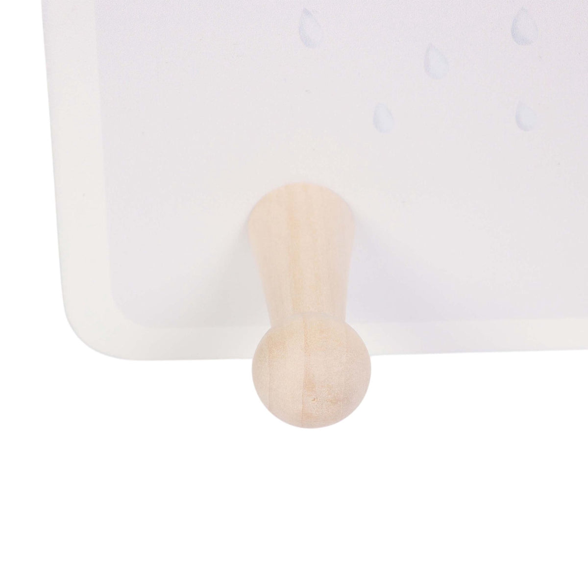 Kids' Coat Rack with 4 Hooks, 15 x 38 cm, MDF & Pine