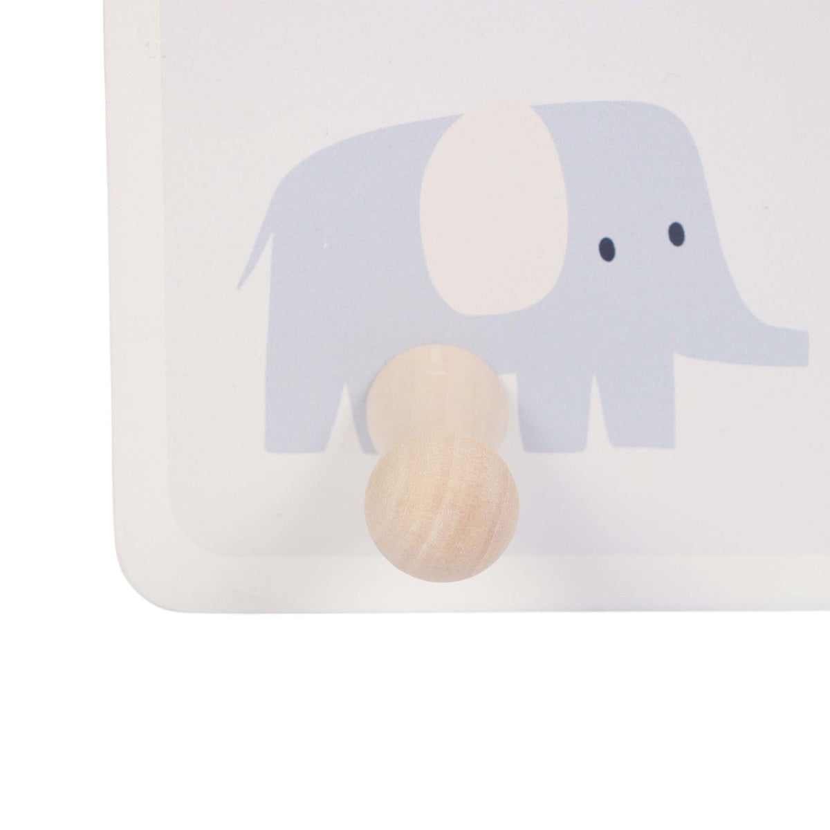 Kids' Coat Rack with 4 Hooks, MDF & Pine, 10x38 cm