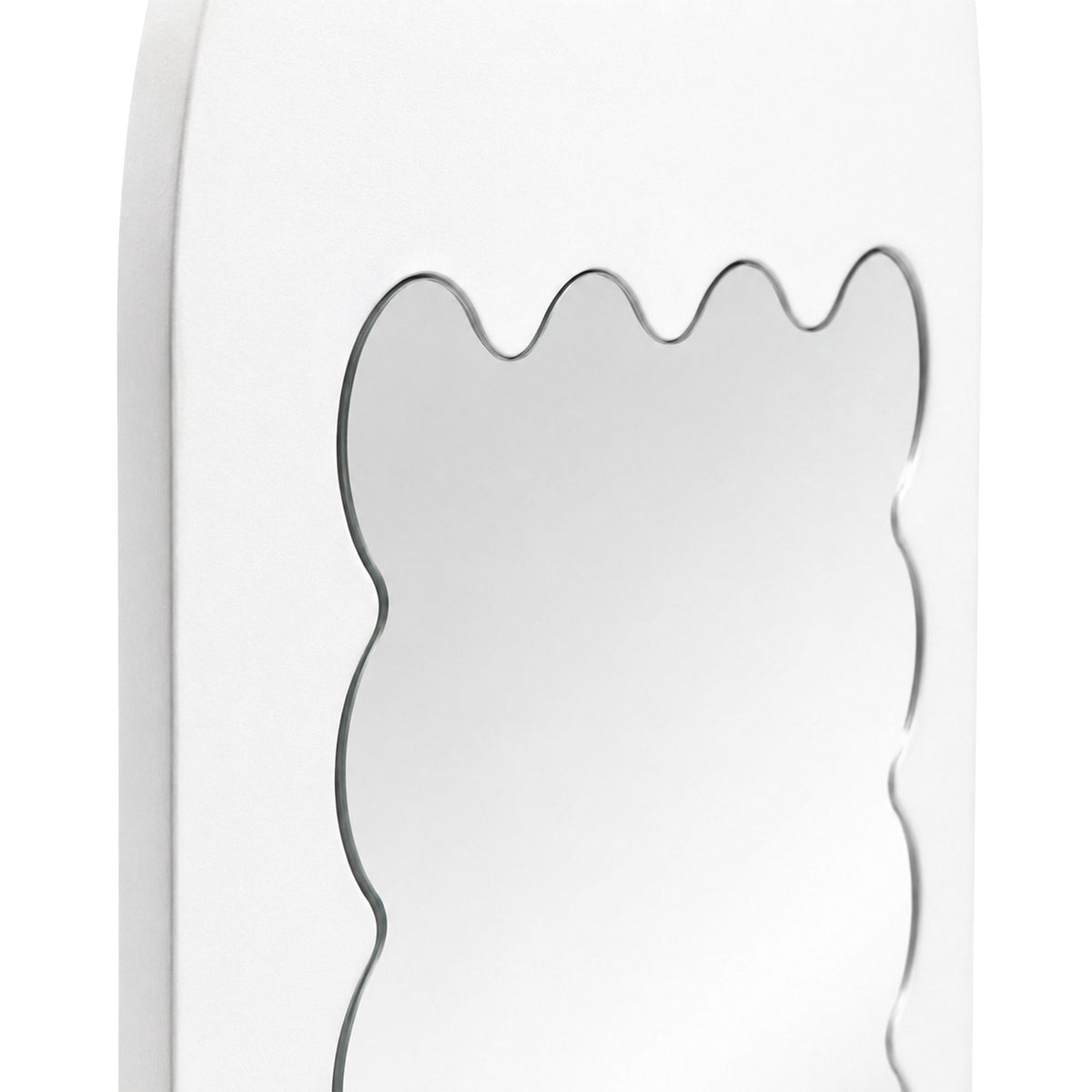 Kids' Coat Rack with Mirror – White MDF, Acrylic