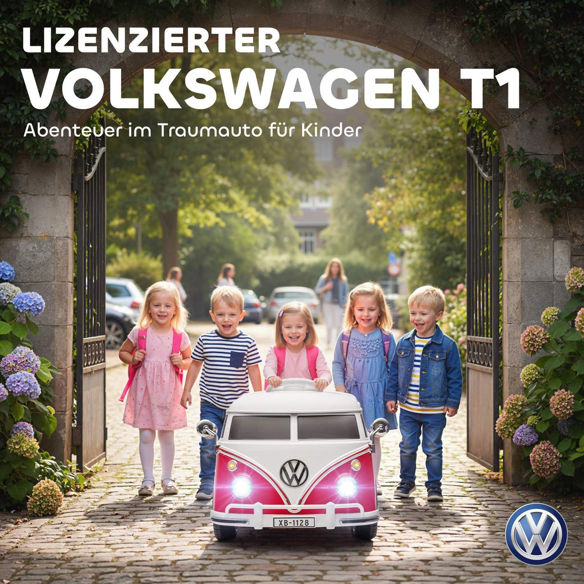 Kids Electric Car, 12V, Dual Motor, MP3, Red, 89x49x41.5 cm