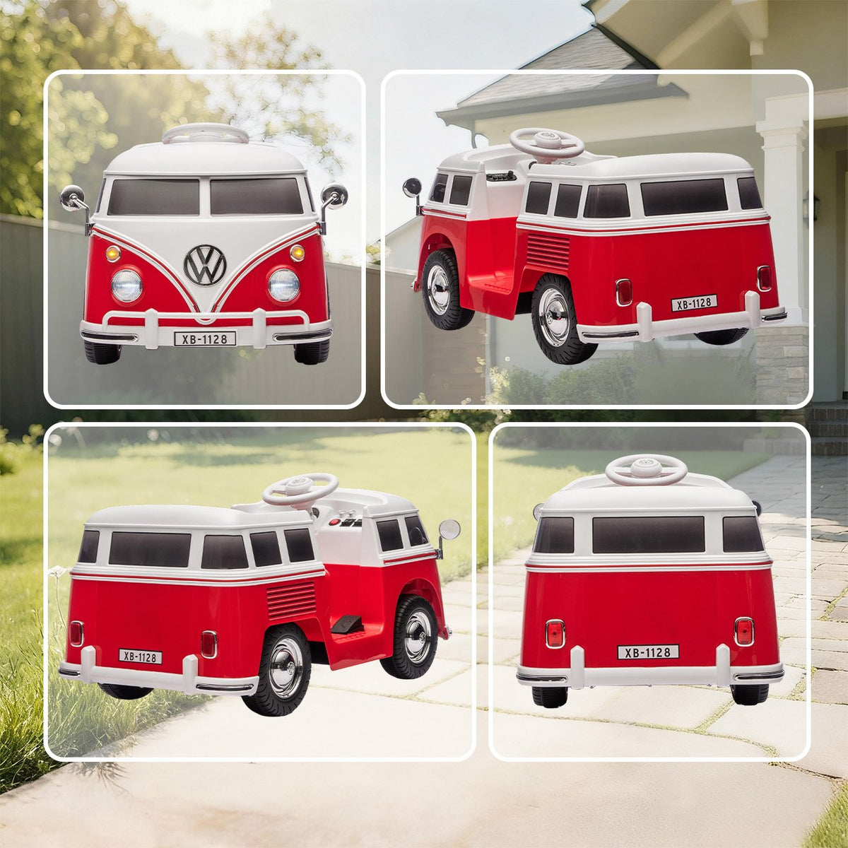 Kids Electric Car, 12V, Dual Motor, MP3, Red, 89x49x41.5 cm