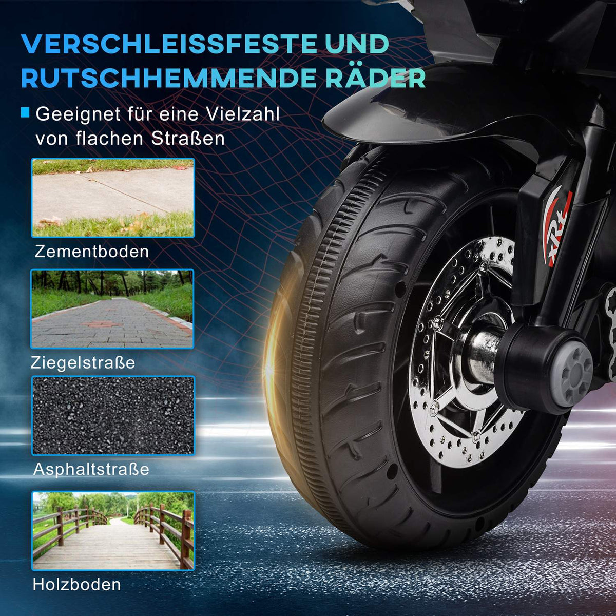 Kids Electric Motorcycle – 3 km/h, Lights & Sounds, Ages 3-5