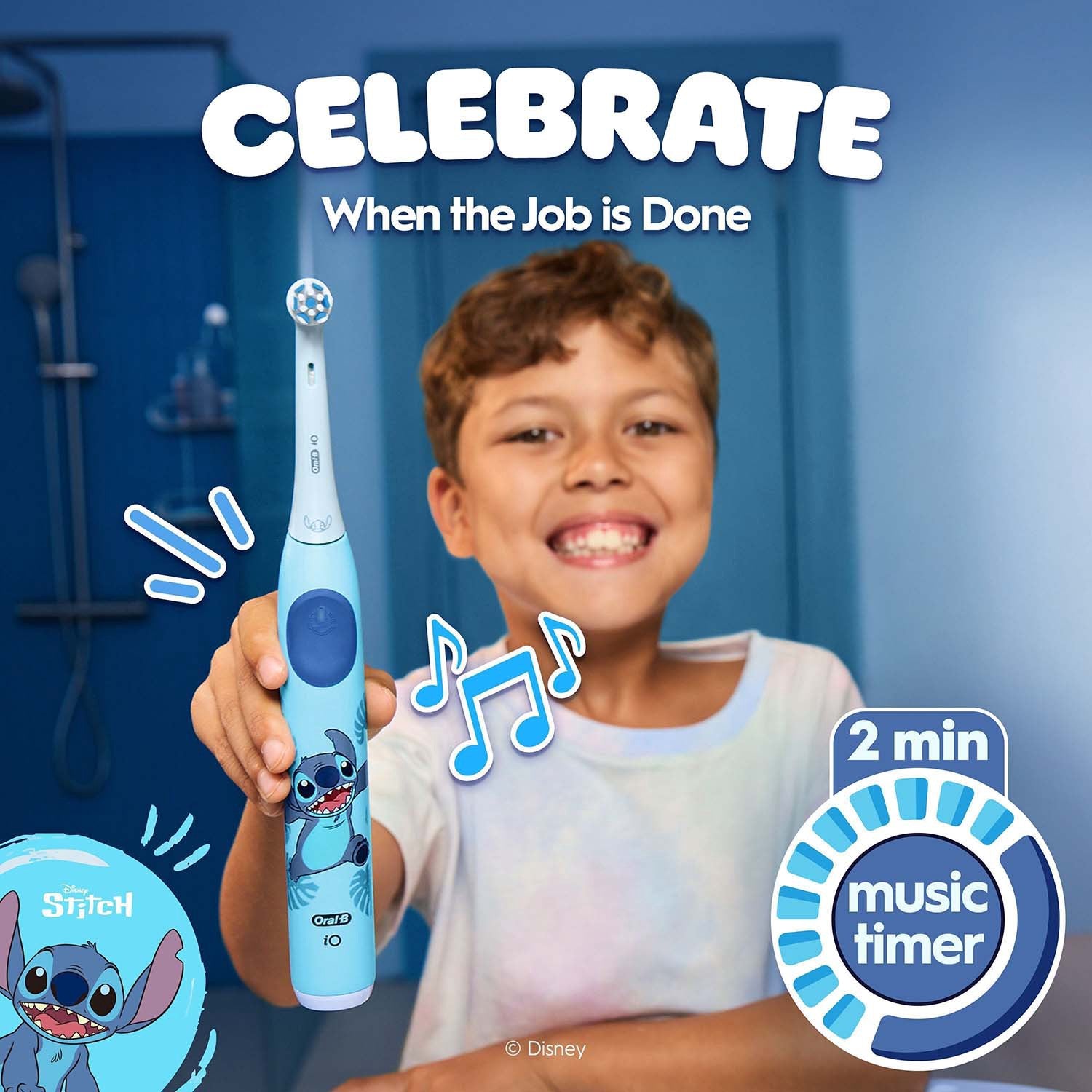Kids Electric Toothbrush, Ages 6+, Soft Mode, 2-Min Timer