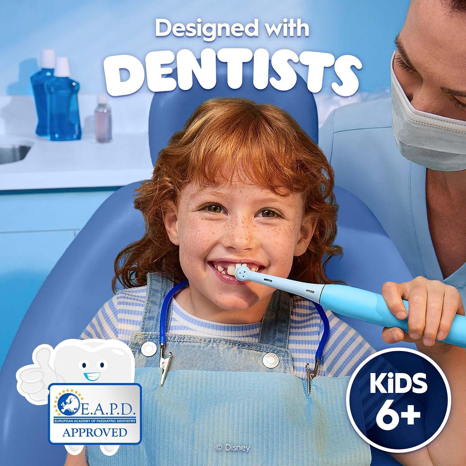 Kids Electric Toothbrush, Ages 6+, Soft Mode, 2-Min Timer