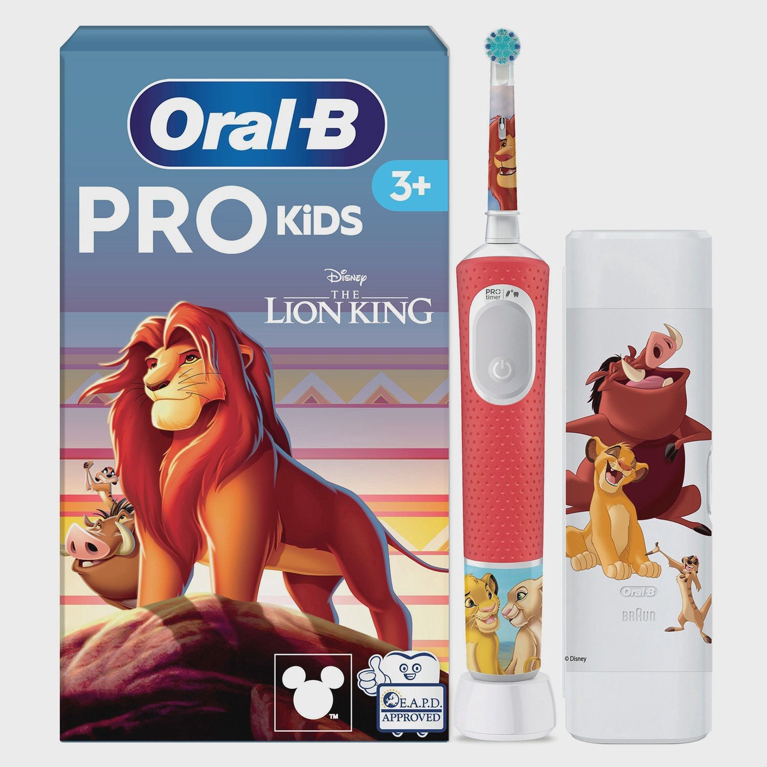 Kids Electric Toothbrush, Disney Lion King, Travel Case