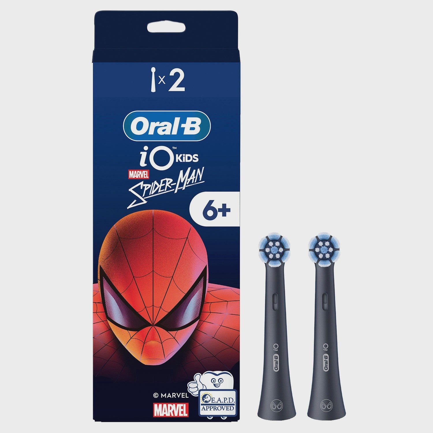 Kids Electric Toothbrush Heads, 2-Pack, Spiderman Design