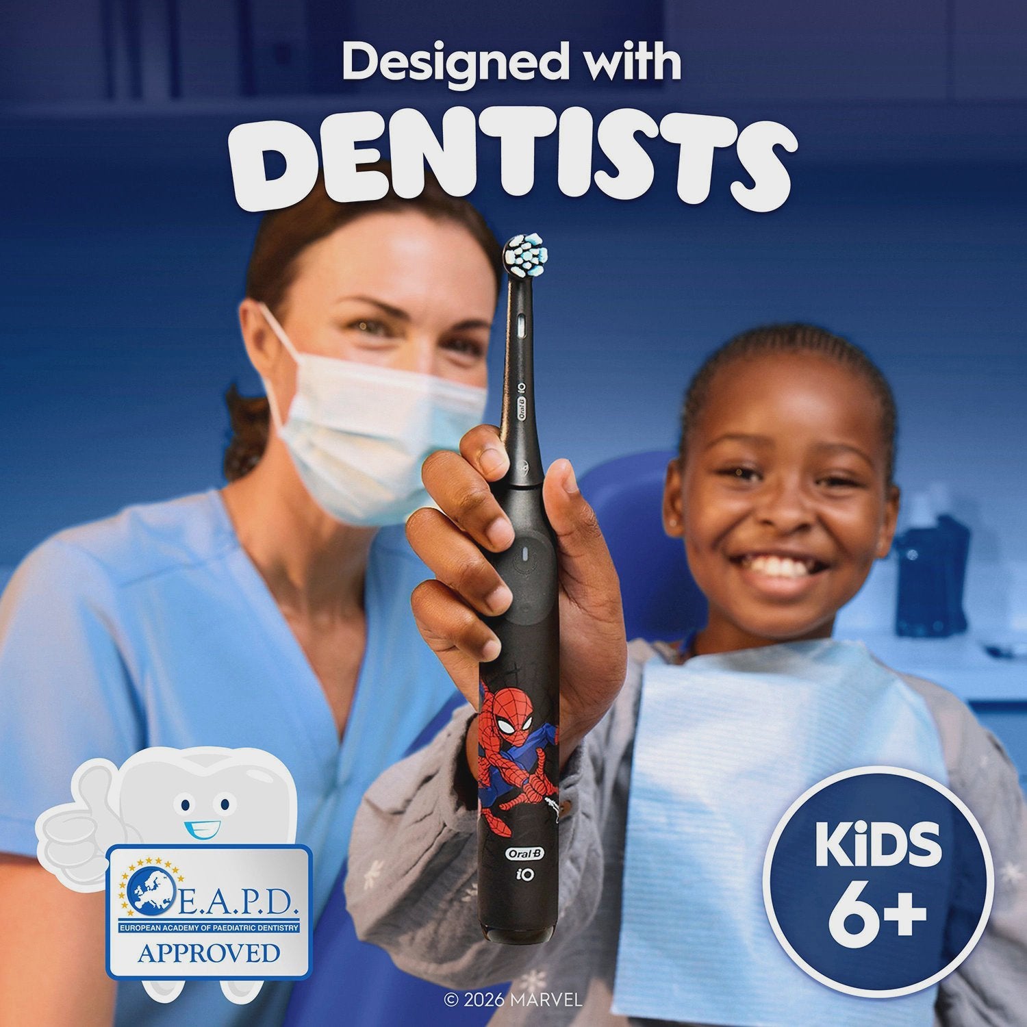 Kids Electric Toothbrush Heads, 2-Pack, Spiderman Design