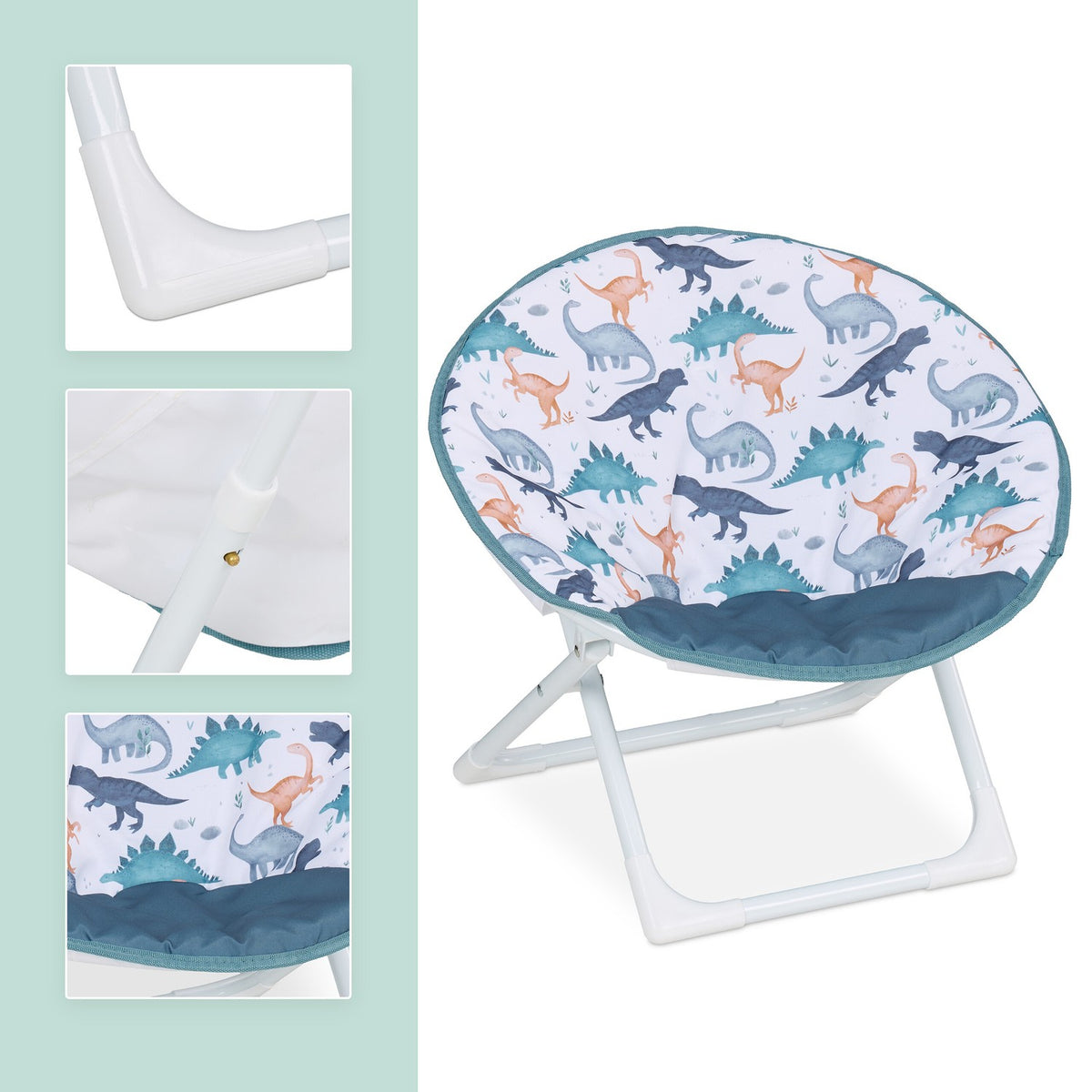Kids Folding Moon Chair – Padded, Water-Repellent Seat