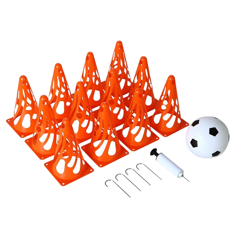 Kids Football Training Set with Goal, Ball, Cones & Pump