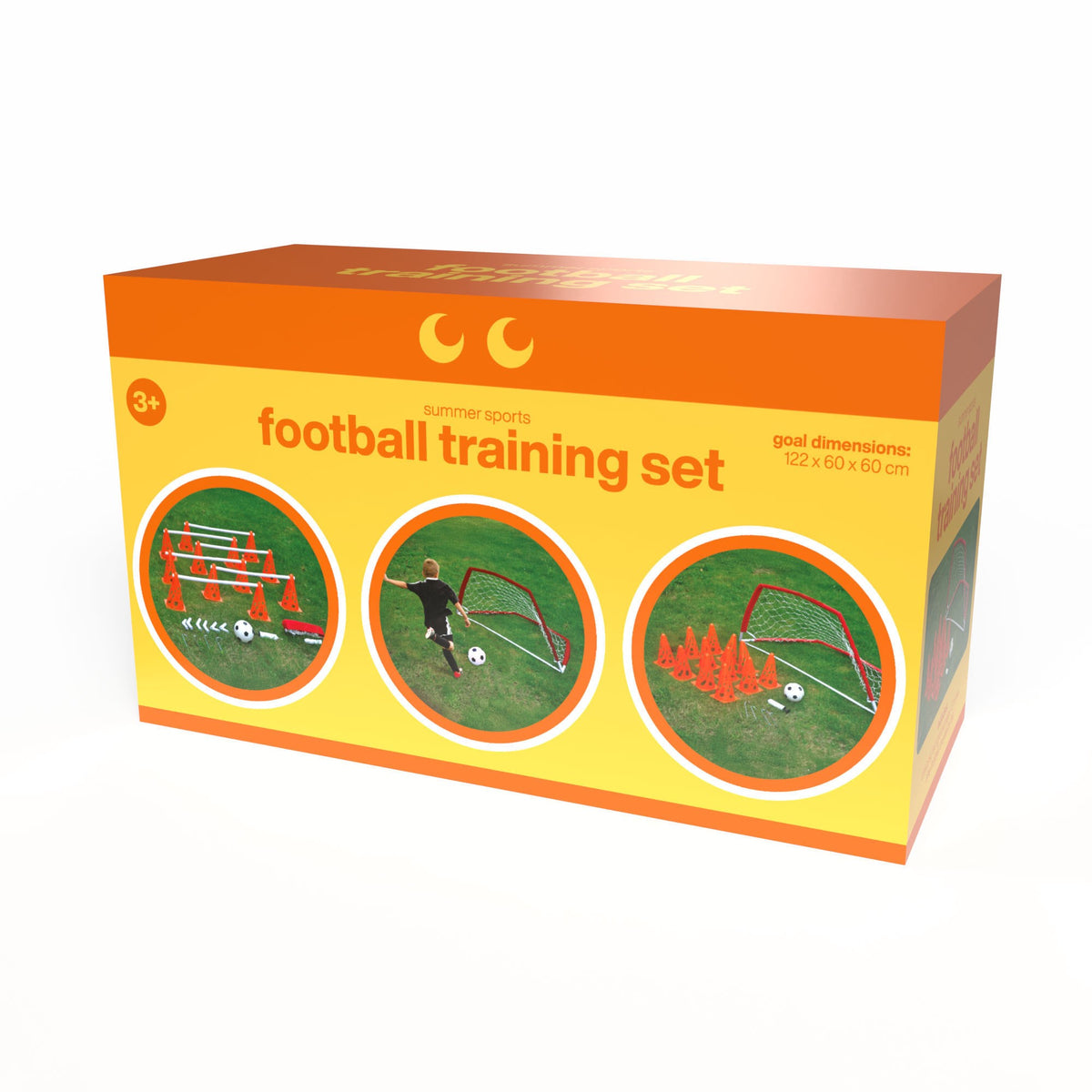 Kids Football Training Set with Goal, Ball, Cones & Pump
