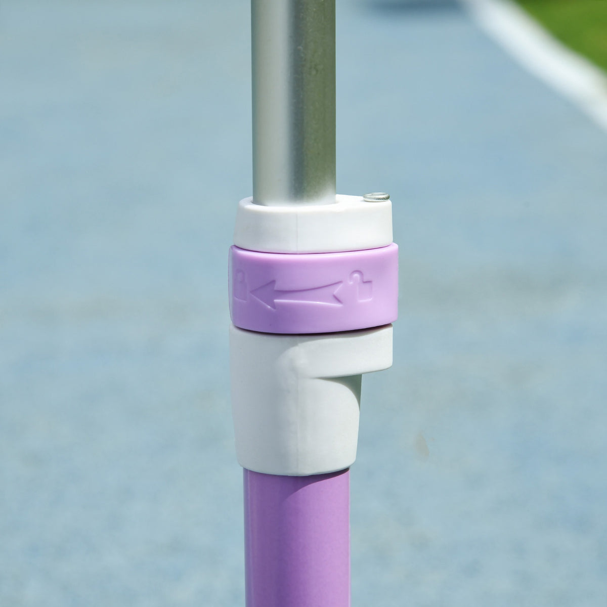 Kids Scooter with LED Wheels, Adjustable Height, Purple