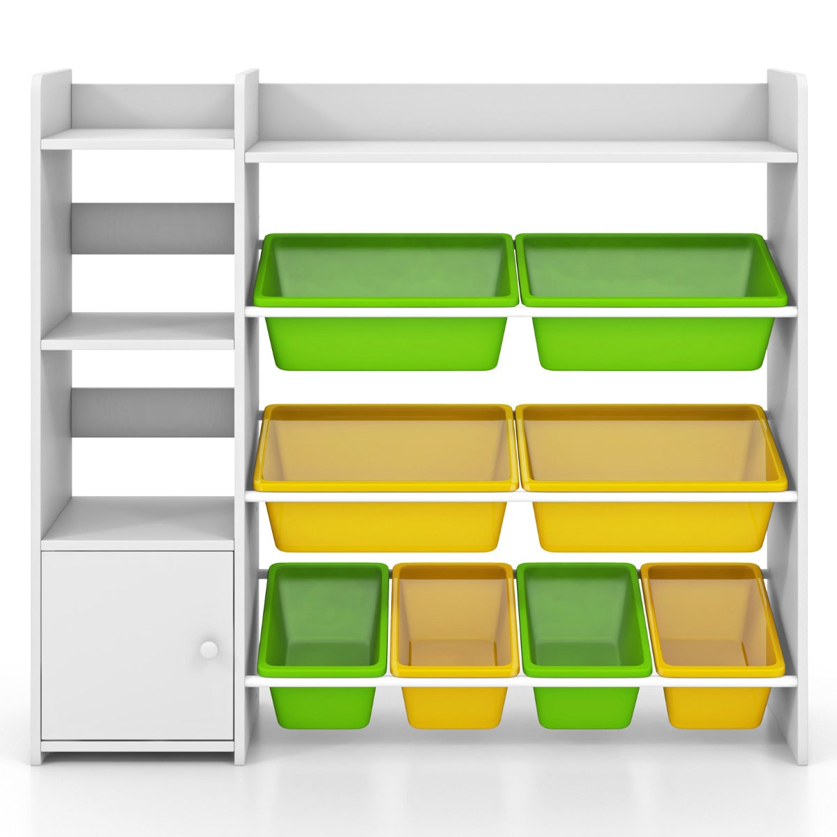 Kids Toy Storage Organizer, 8 Bins, Shelves, Cabinet