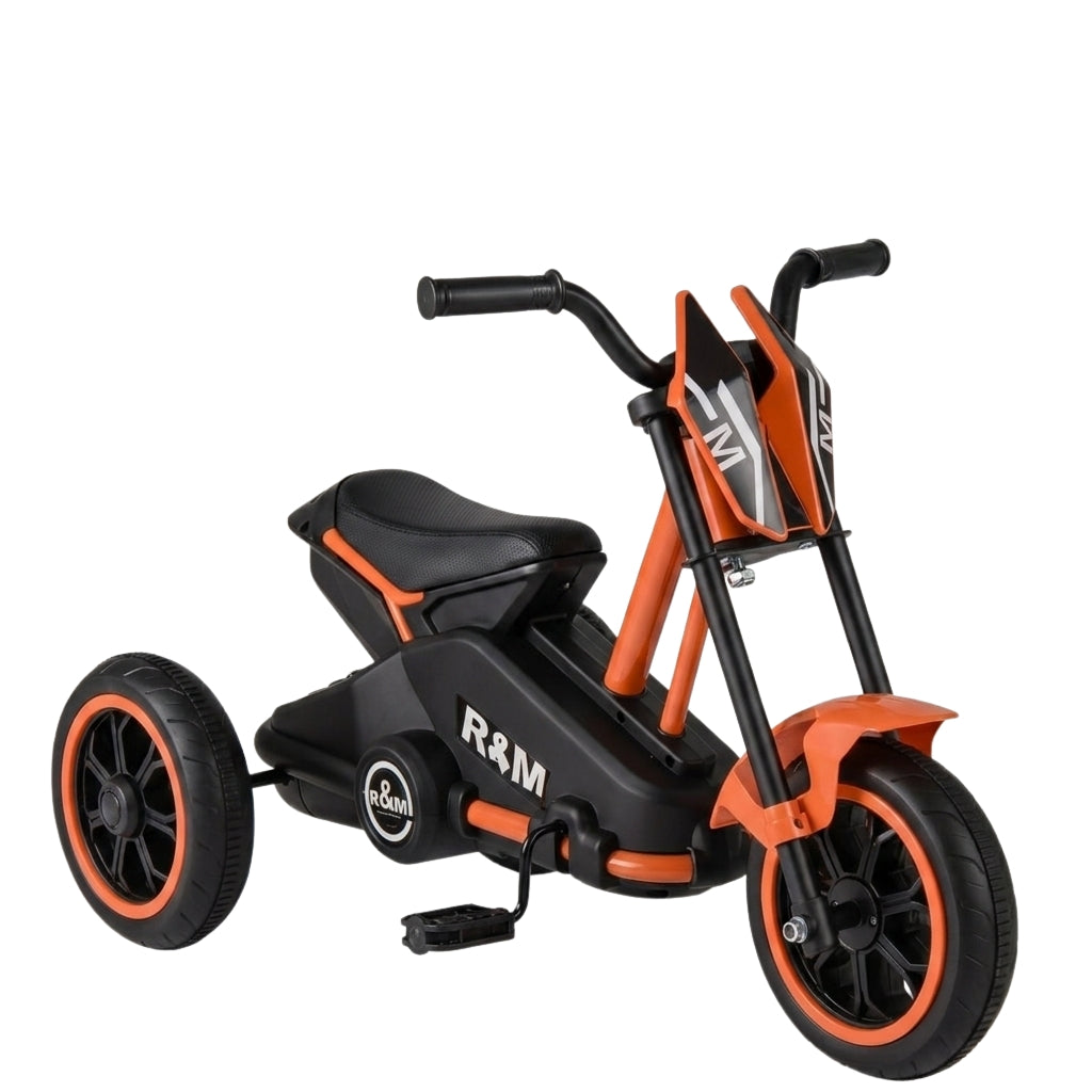 Kids' Tricycle with Non-Slip Pedals, Orange, Age 3+