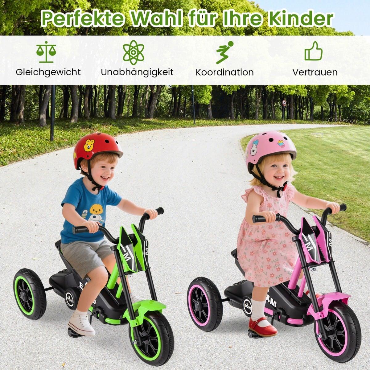 Kids' Tricycle with Non-Slip Pedals and Durable Wheels