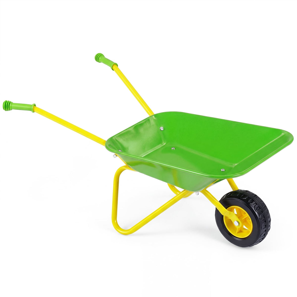 Kids Wheelbarrow with Off-Road Tire, Green, Ages 3+