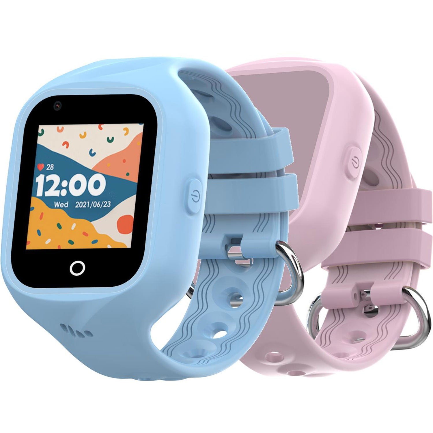 Kidswatch 4G Smartwatch for children Blue + Pink strap