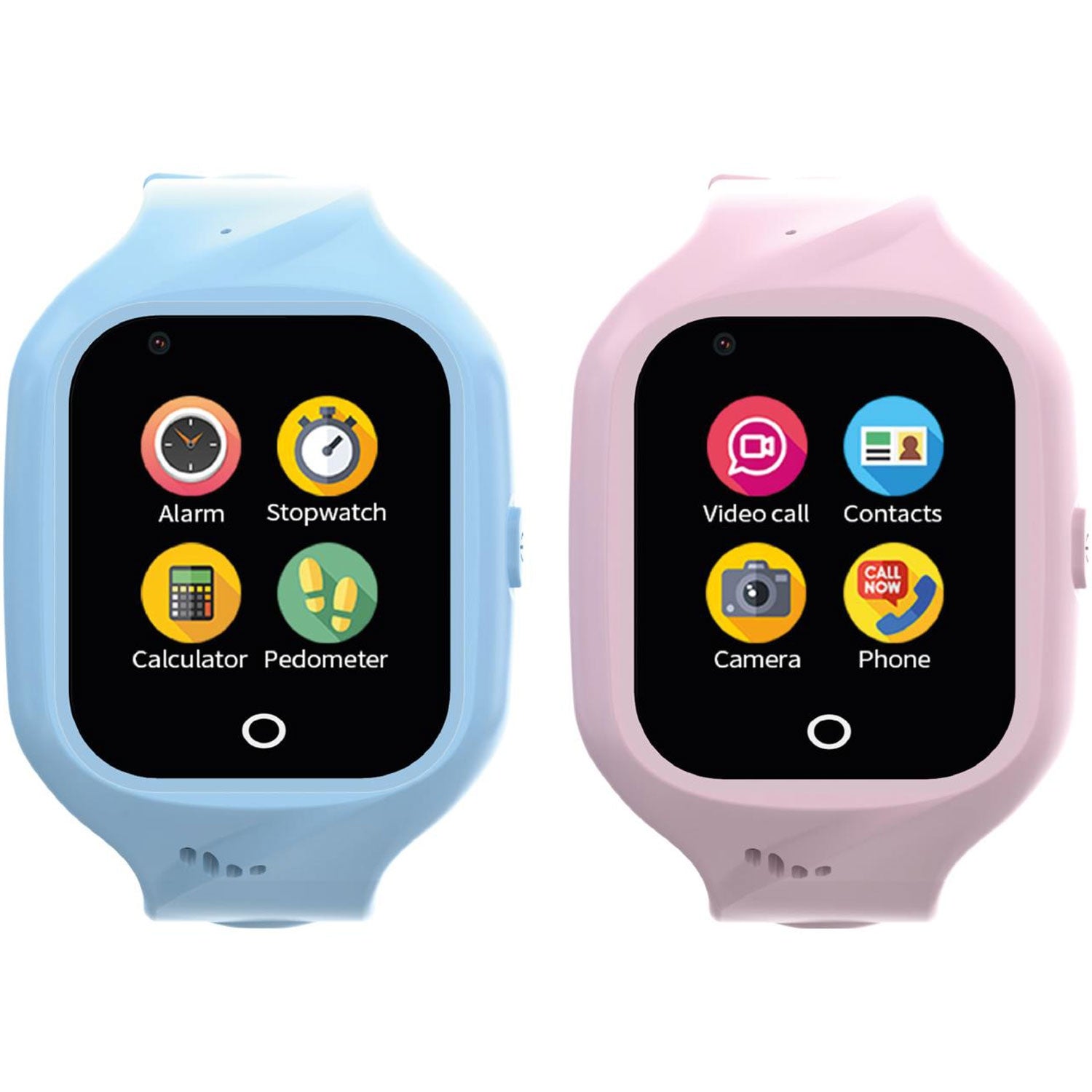 Kidswatch 4G Smartwatch for children Blue + Pink strap