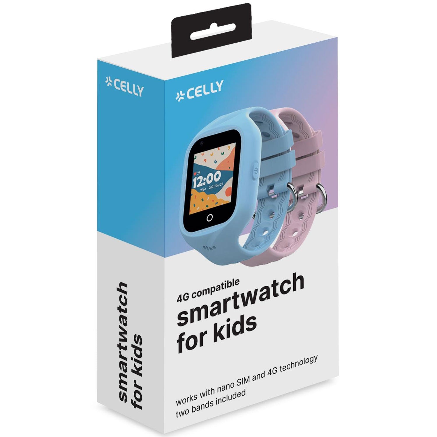 Kidswatch 4G Smartwatch for children Blue + Pink strap