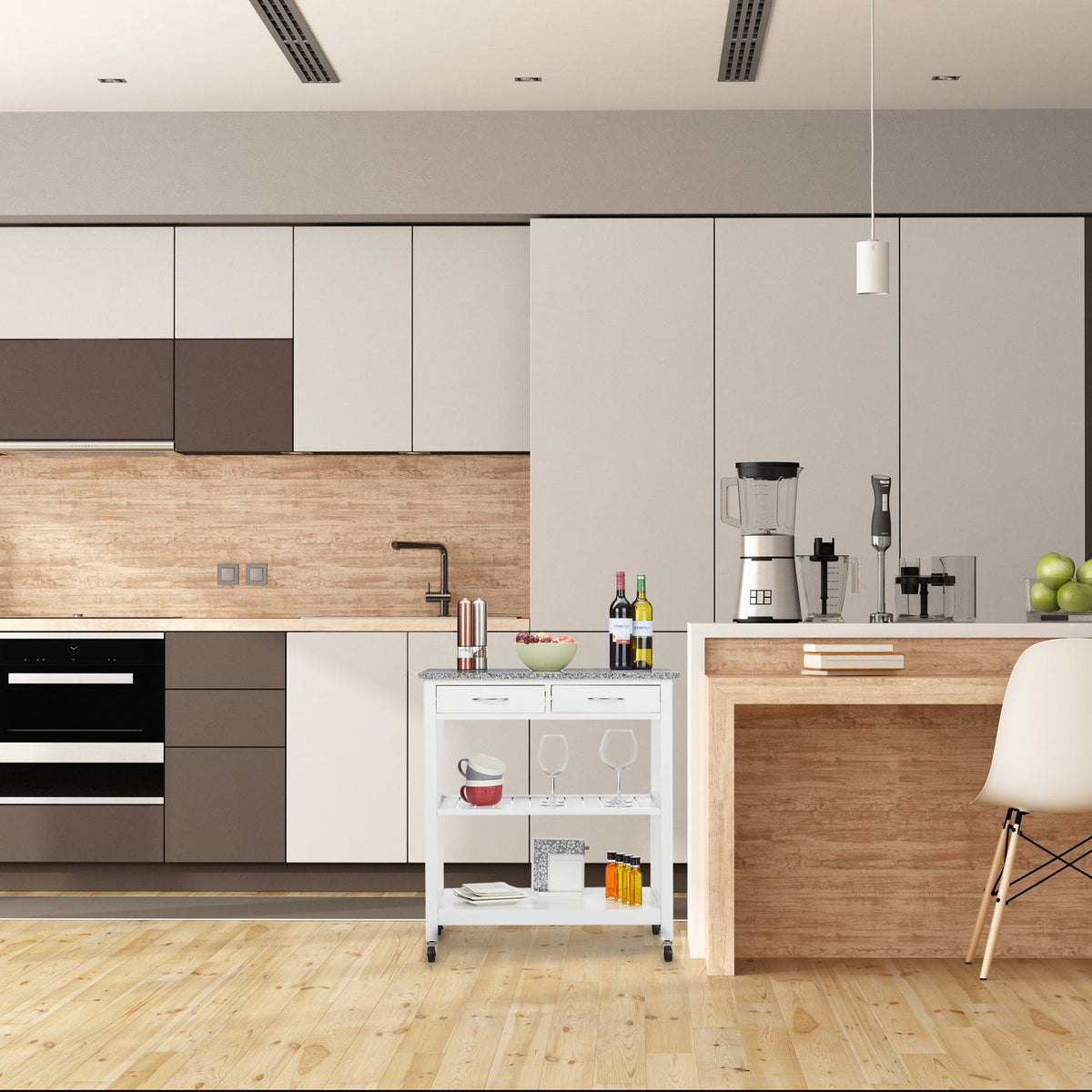 Kitchen Cart White