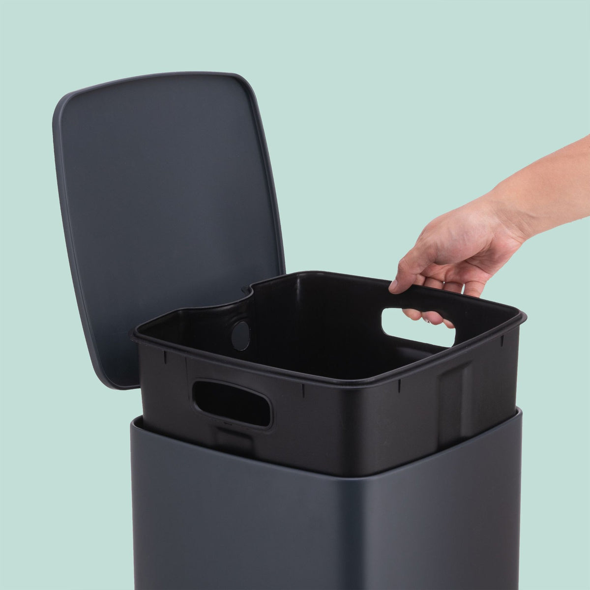 Kitchen Pedal Bin 30L with Soft-Close Lid