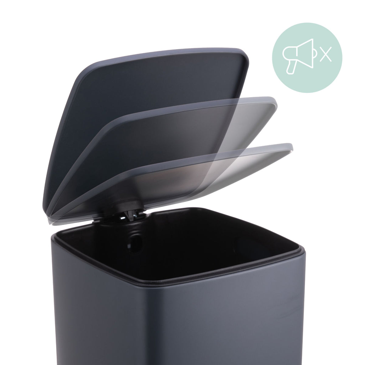 Kitchen Pedal Bin 30L with Soft-Close Lid