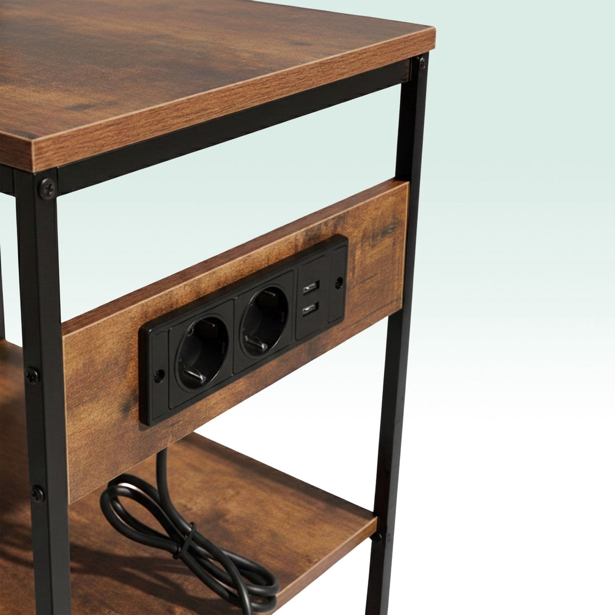 Kitchen Shelf with Power Outlet and USB Ports