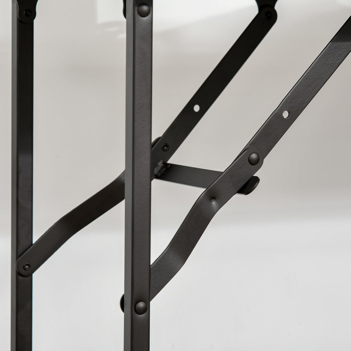 Kitchen Trolley Practical Serving Trolley With Folding Table Top, 2 Trays, Wheels, Adjustable Foot Pads
