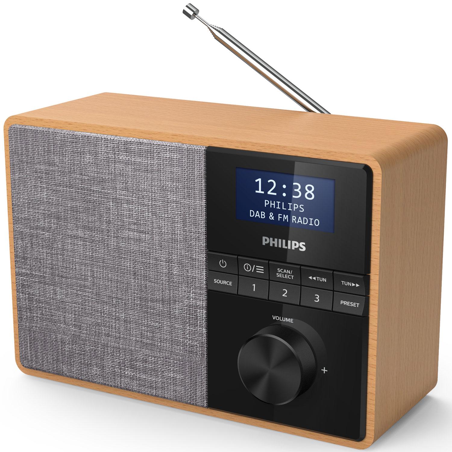 Kitchen radio with Bluetooth. Stream your favorite podcast or music for breakfast. Wooden casing