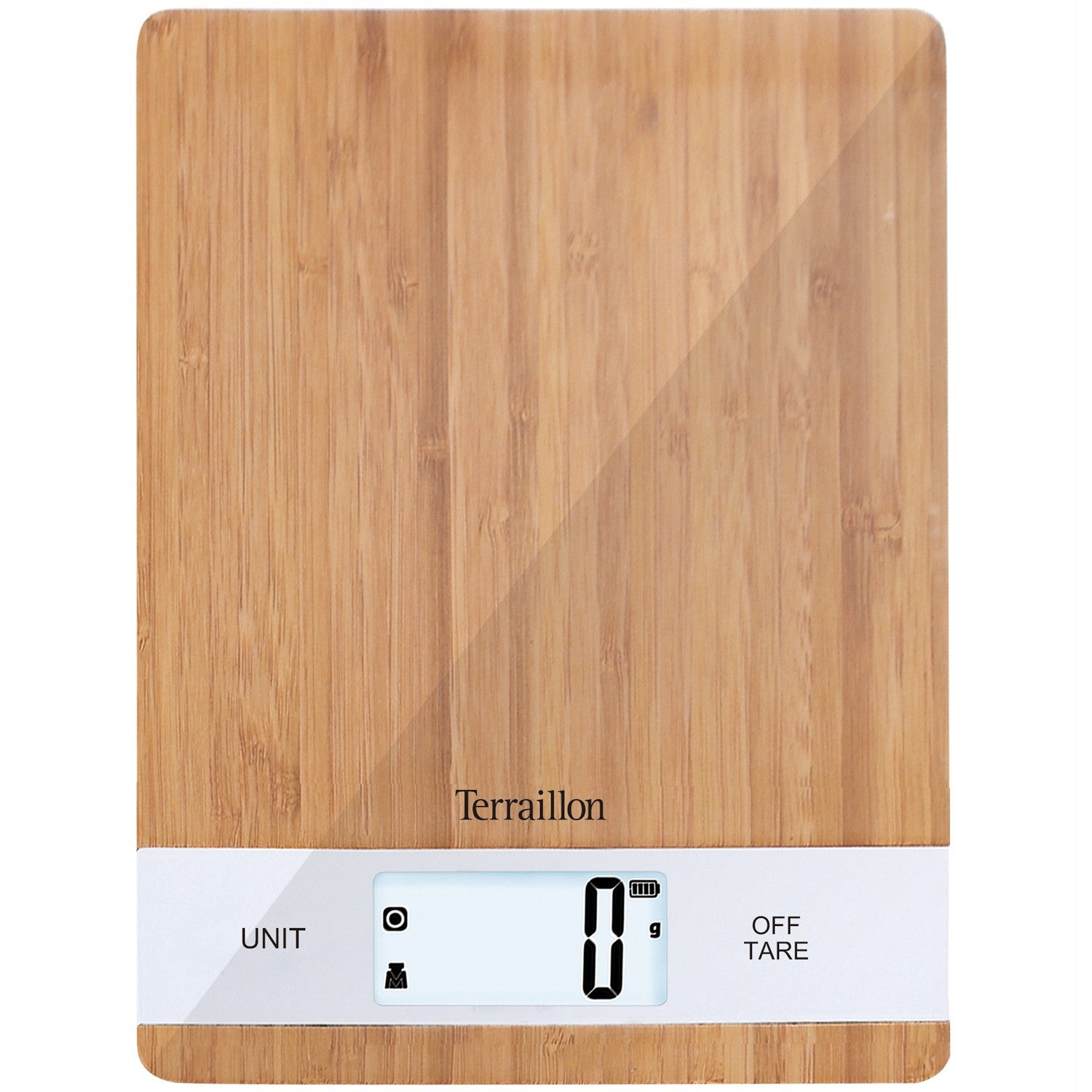 Kitchen scale Bamboo Rechargeable, 5 kg