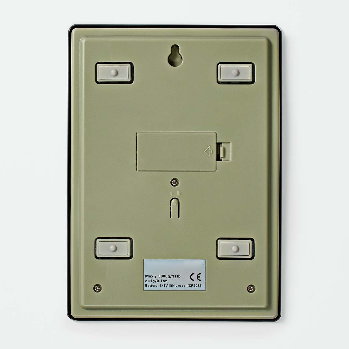 Kitchen scale | Digital | Glass / Plastic | CR 2032 Battery | Black